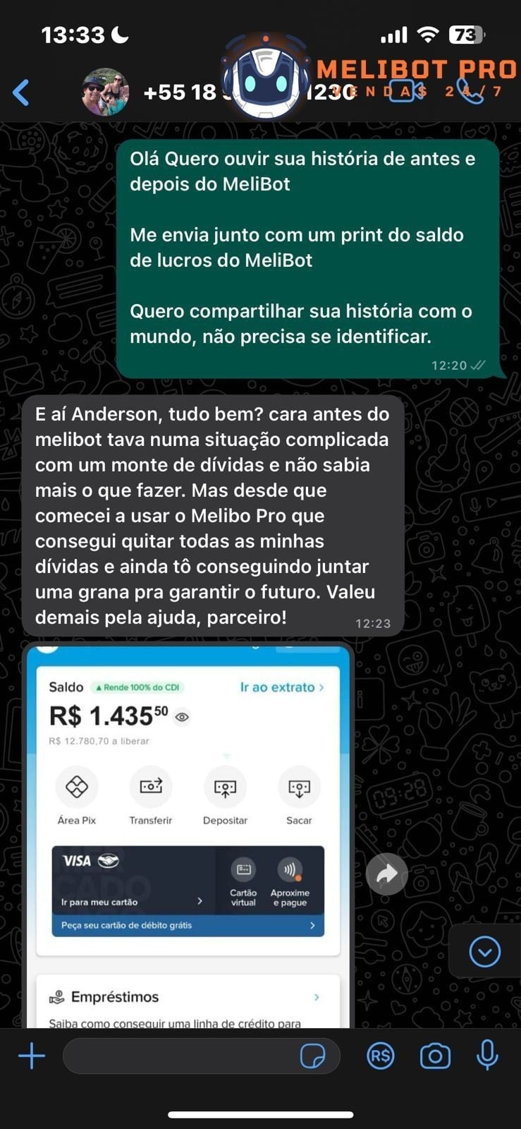 Depoimento aluno LED