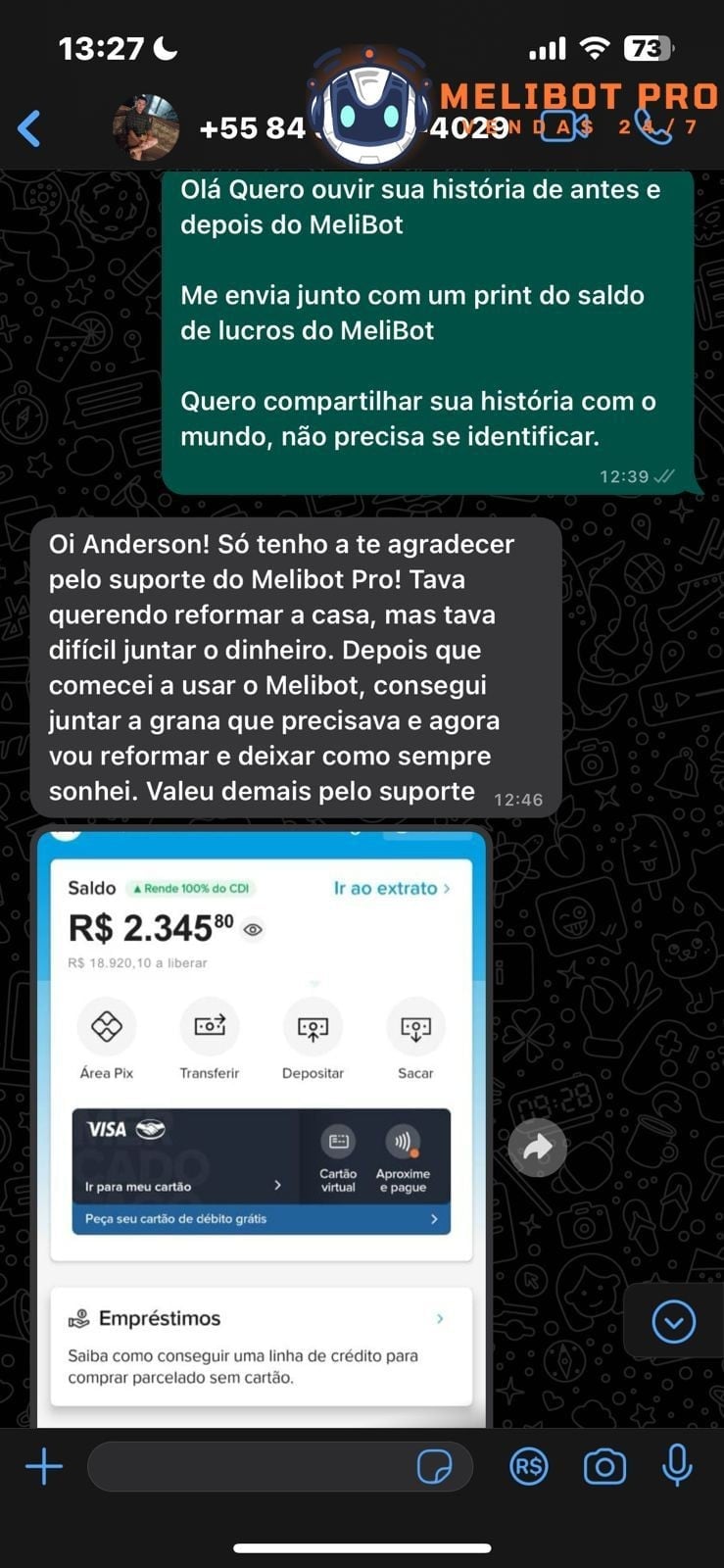 Depoimento aluno LED