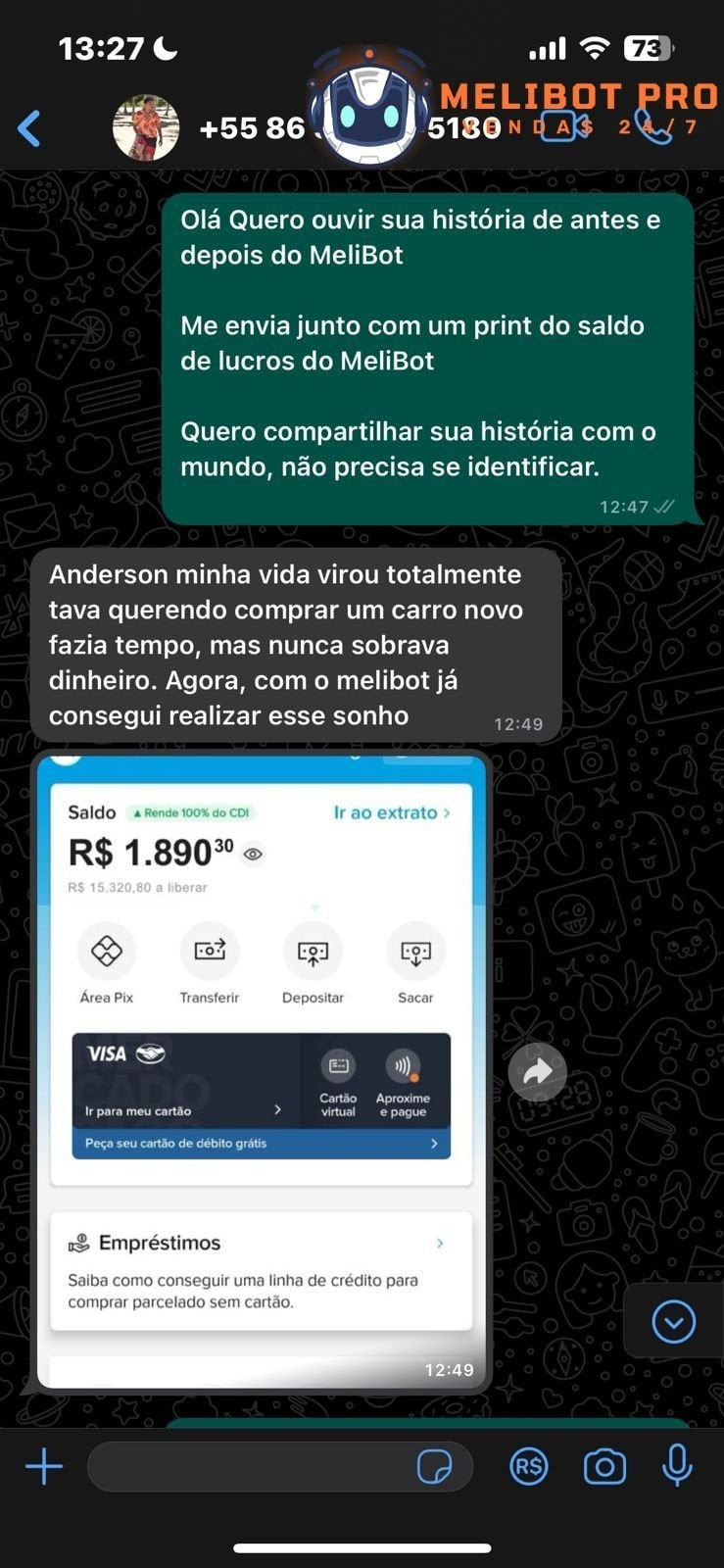Depoimento aluno LED