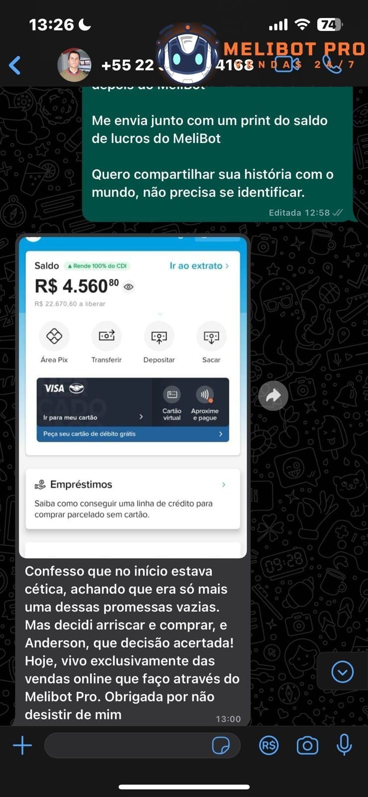 Depoimento aluno LED